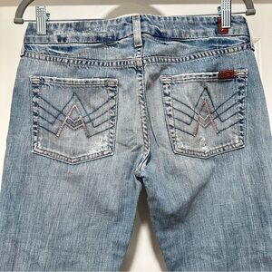 7 For All Mankind Pink “A Pocket” Jeans Size 27